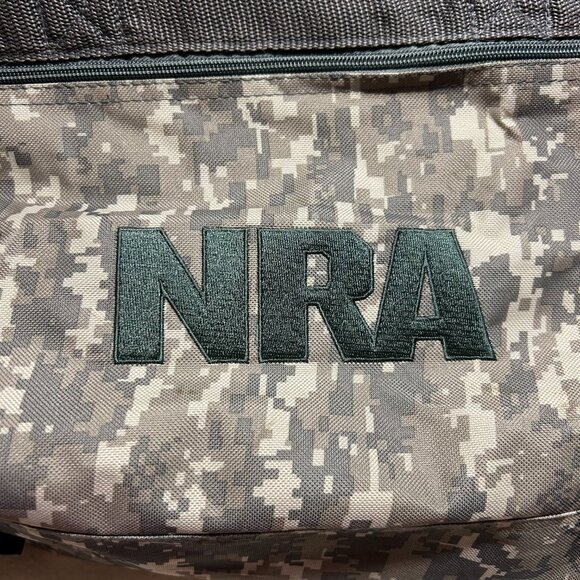Camo NRA Bag. 9" x 11" x 18". (917) - Picture 3 of 5